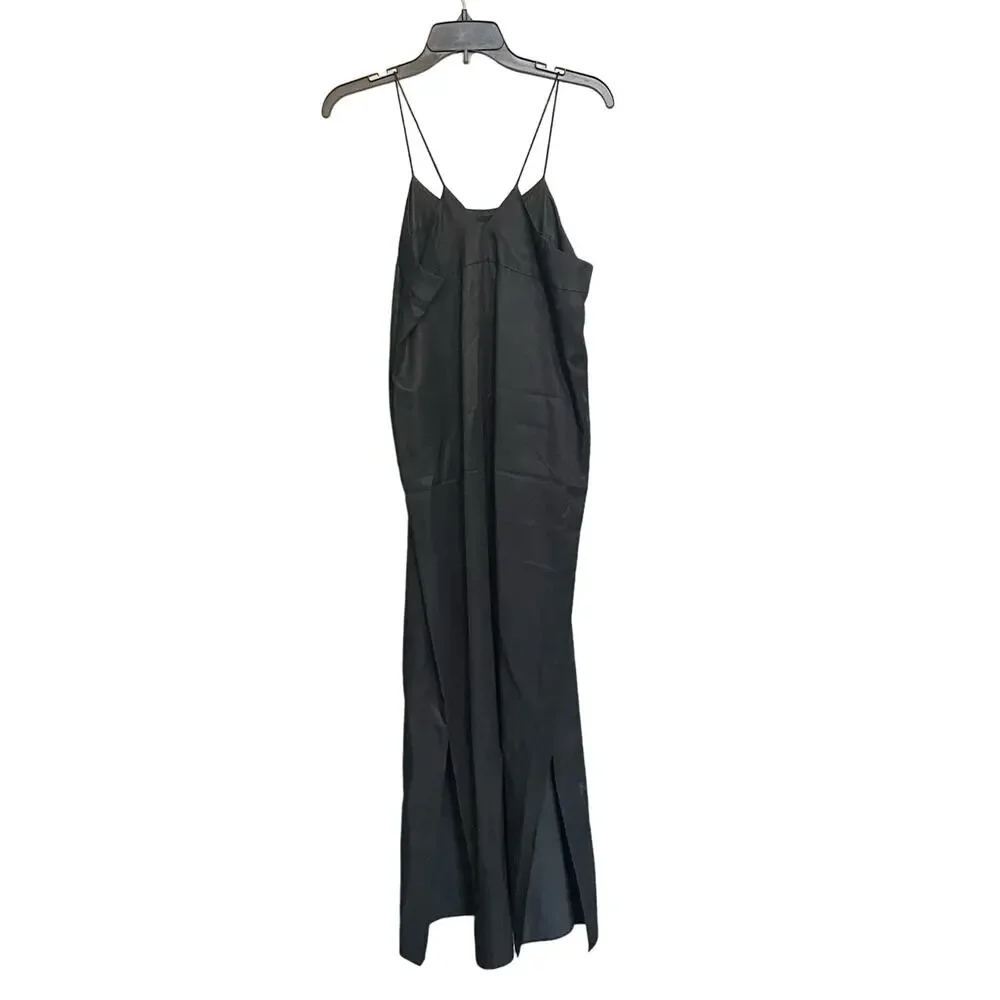 Kate Spade Saturday Dress‎ Size S Sleeveless Black Maxi Sexy Slip Dress Classic